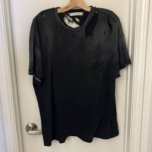 Distressed Free People tee